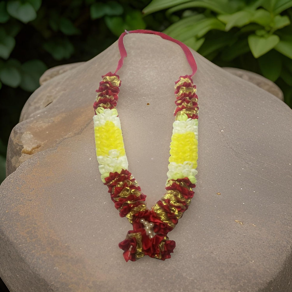 Salvus APP SOLUTIONS Artificial Flower Garland for God Idols (Multi_10 Inch)