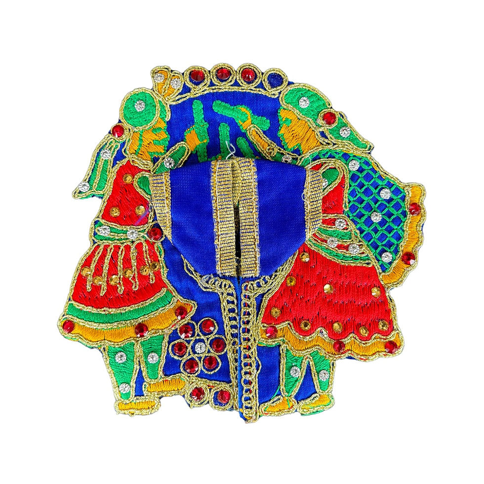 Thumbnail: Salvus APP SOLUTIONS Laddu Gopal Dress with Laddu Gopal Idol (Multicolor)