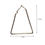 Thumbnail: Salvus APP SOLUTIONS Triangle Shaped Alloy Hoop Earrings  (Golden_2.5 inch)