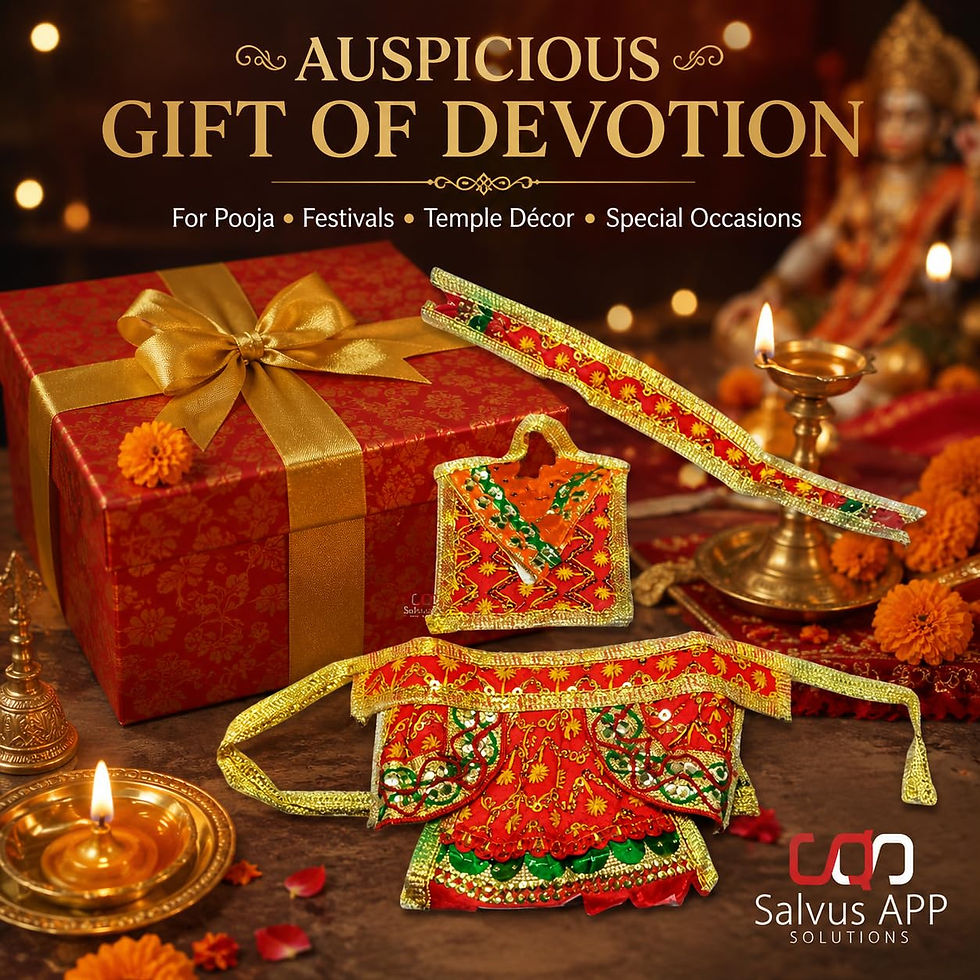 Thumbnail: Multi Hanuman Chola, Hanuman Vastra, Hanuman Dress (4 INCH)