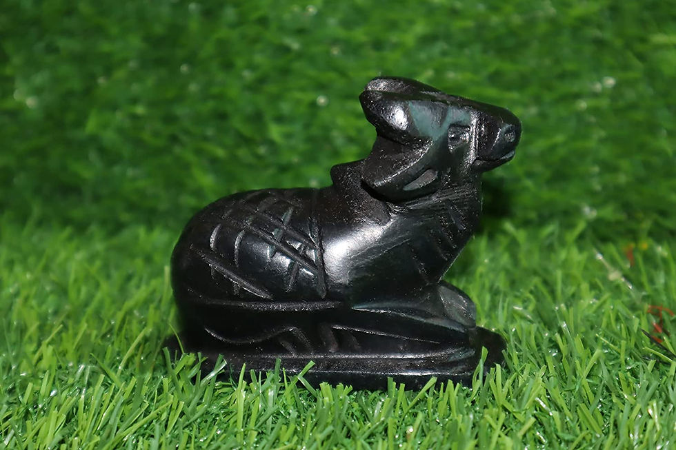 Thumbnail: Salvus APP SOLUTIONS Medium Size Nandi Statue for Home , Black (2.5x3 IN)
