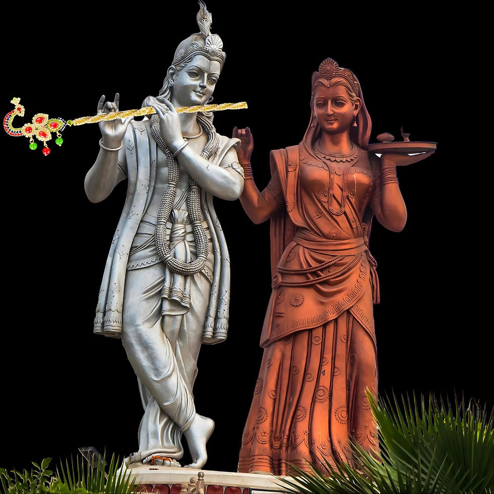 Thumbnail: Salvus APP SOLUTIONS Metal Work Bansuri for Krishna Idol (Multicolor, 5x2 inch)