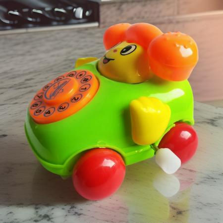 Thumbnail: Salvus APP SOLUTIONS Cartoon Telephone Car Toys (Multicolor_2.5x3 Inch)
