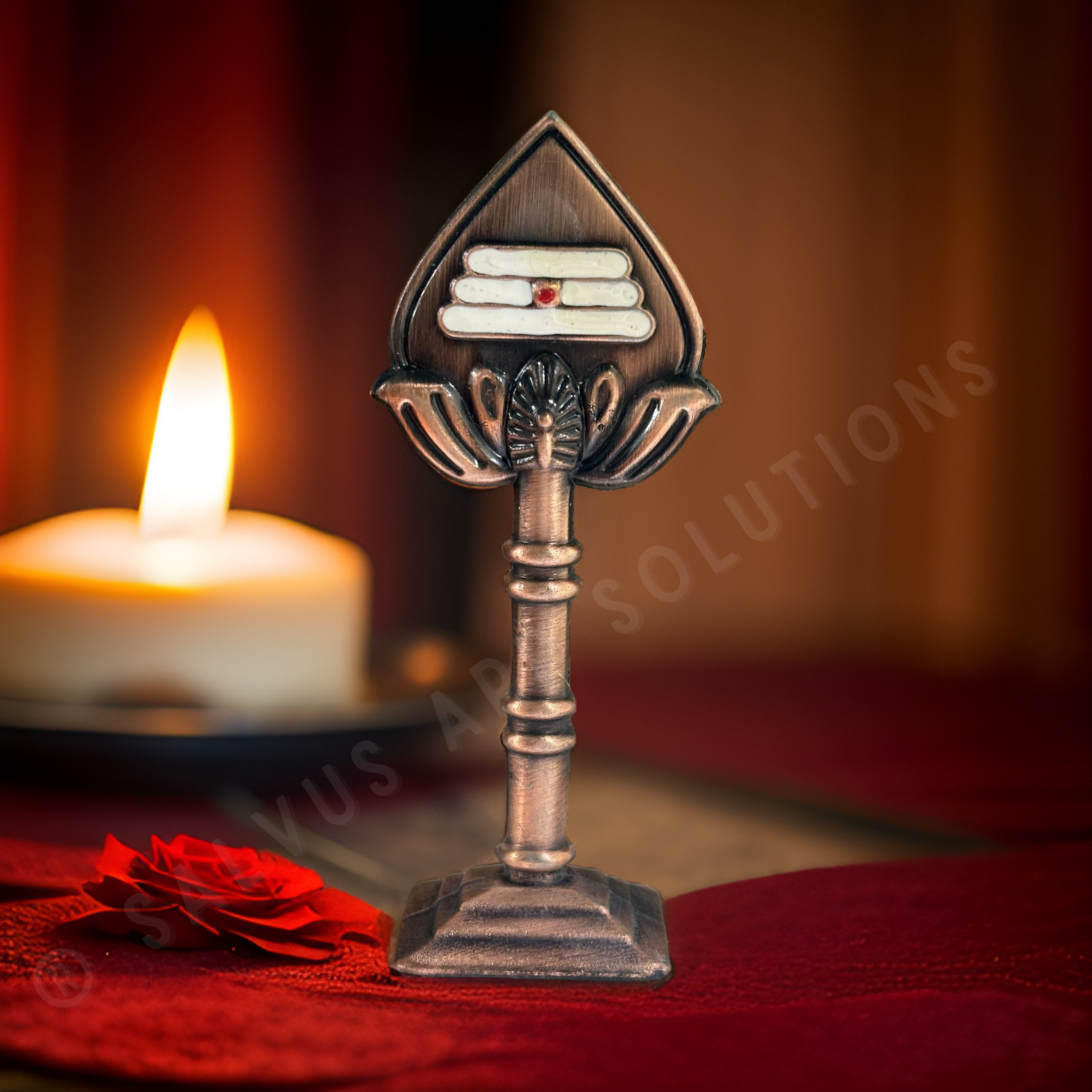 Salvus APP SOLUTIONS Traditional Metal Lord Murugan Vel (Copper Color_1.5x4 In)