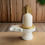 Thumbnail: Salvus APP SOLUTIONS Marble Shivling with Brass Snake - (Gold & White_3x4 Inch)