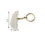 Thumbnail: Salvus APP SOLUTIONS Eagle Marble Keyring/Keychain & Gifting (White_5x6.5 cm)