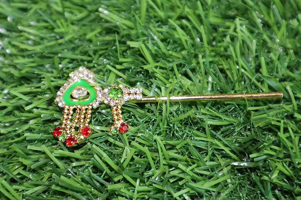 Thumbnail: Salvus APP SOLUTIONS Metal Bansuri for Krishna Idol (Multicolor, 3 x1 inch)