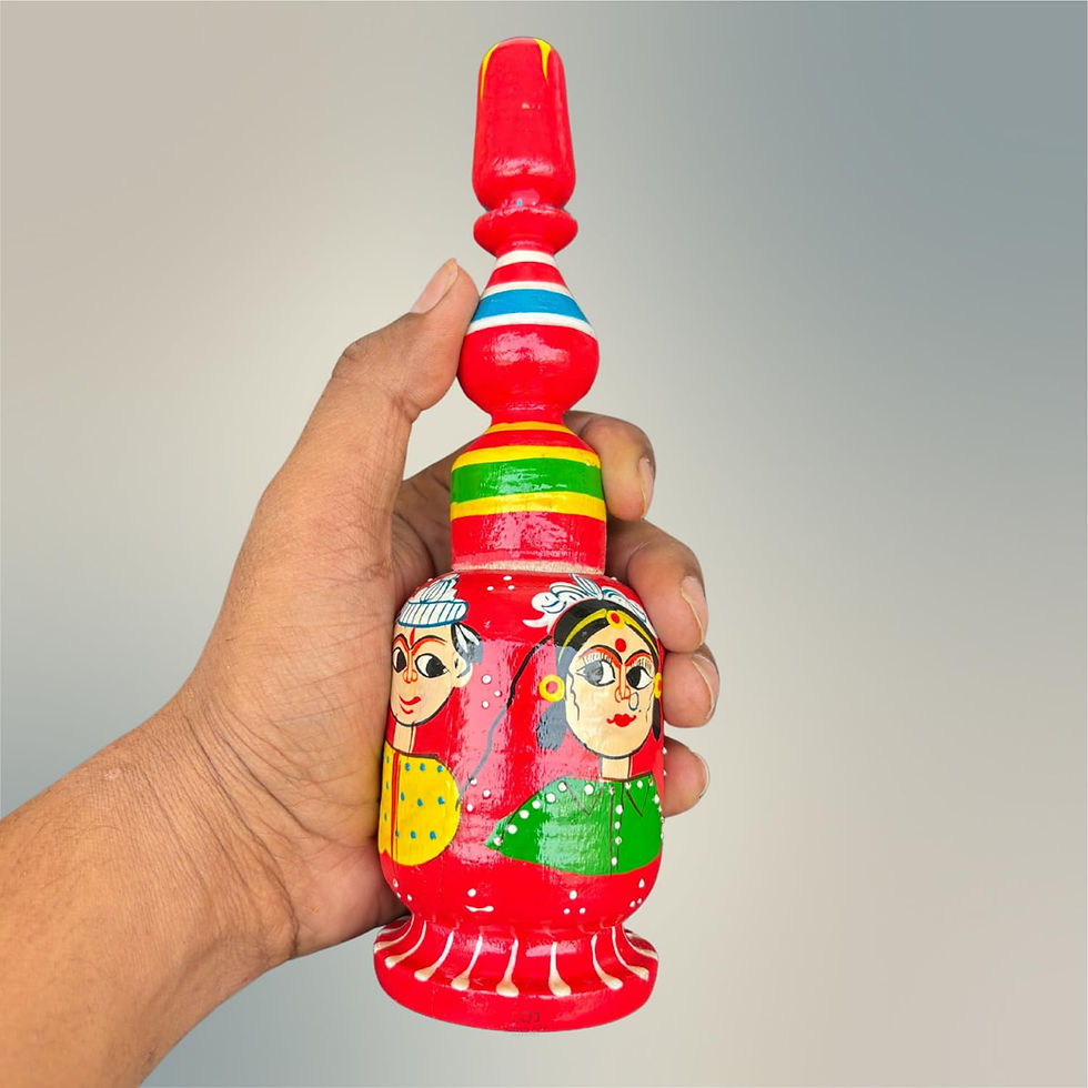 Thumbnail: Sindoor Dani Long Printed Kumkum Dani
