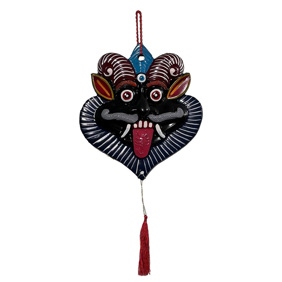 Thumbnail: Salvus APP SOLUTIONS Plastic Bhoot Nazar Battu Wall Hanging (BLUE_7 in)