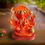 Thumbnail: Salvus App SOLUTIONS Orange Marble Dust Panchmukhi Hanuman Statue (3 x 4.5 inch)