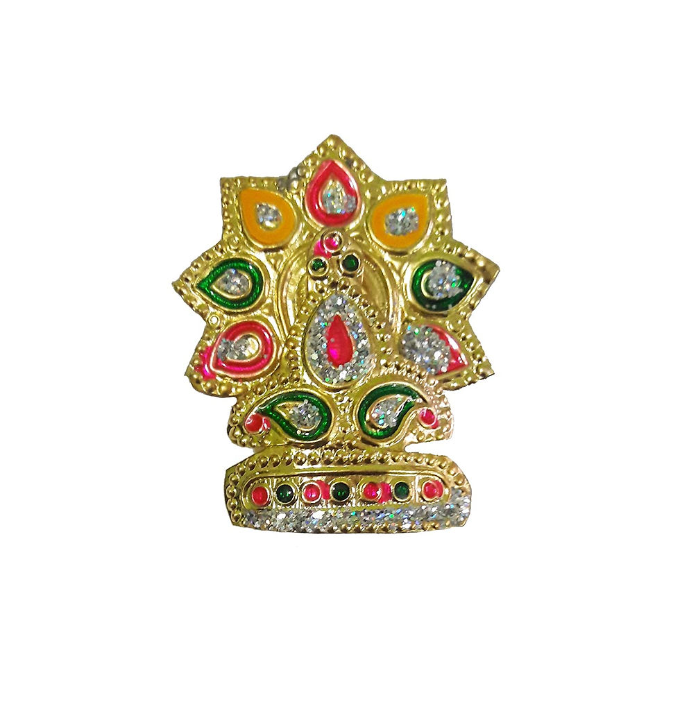 Salvus App SOLUTIONS Multicolor Leafs Art Laddu Gopal Mukut