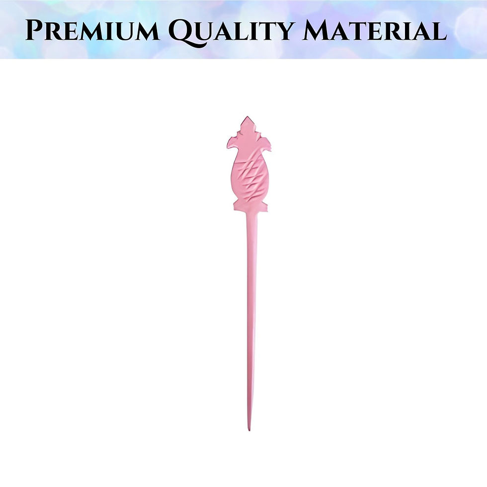 Thumbnail: Salvus App SOLUTIONS Kalash Design Marble Made Hair Stick for Women (Pink)