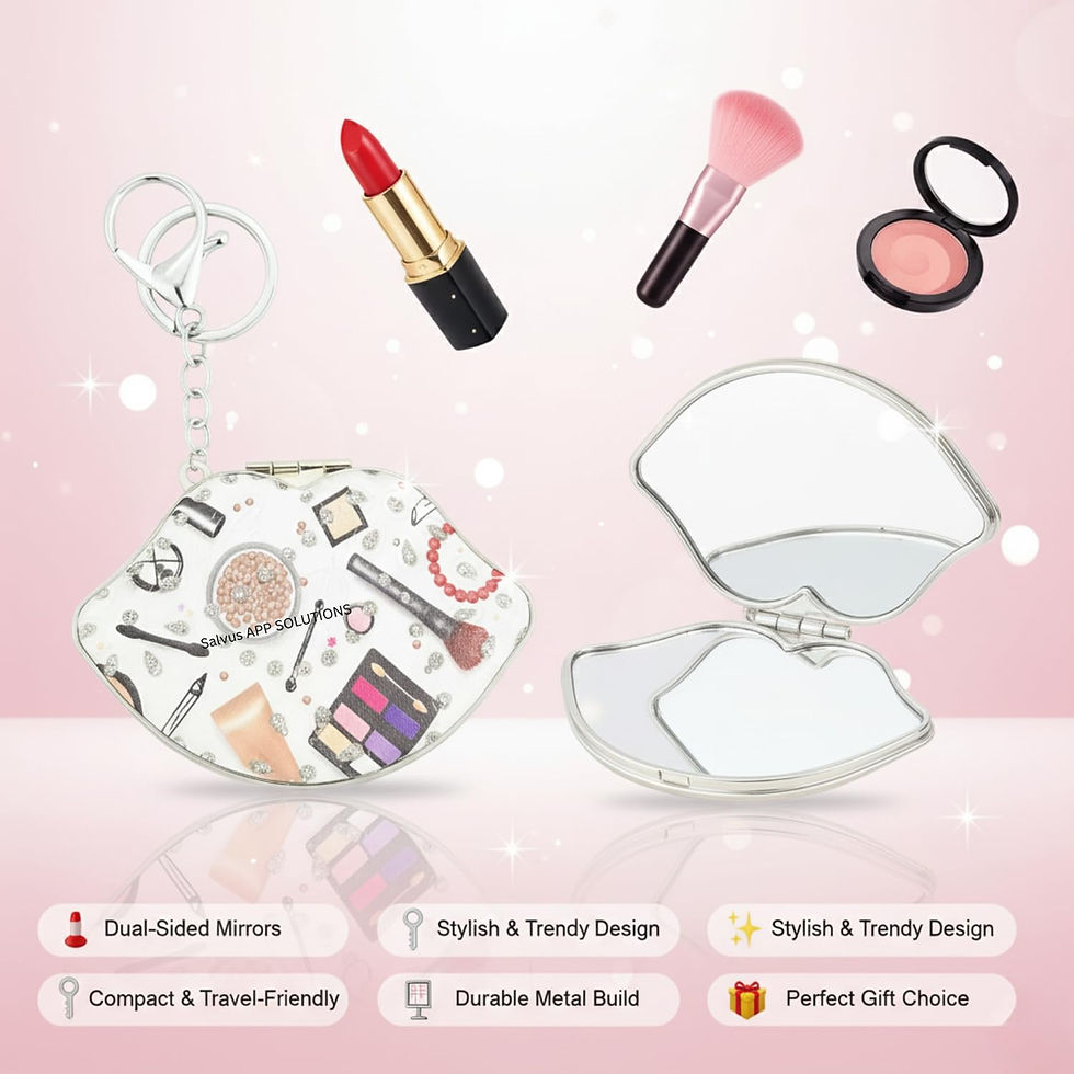 Thumbnail: Multishaped Makeup Mirror Keychain