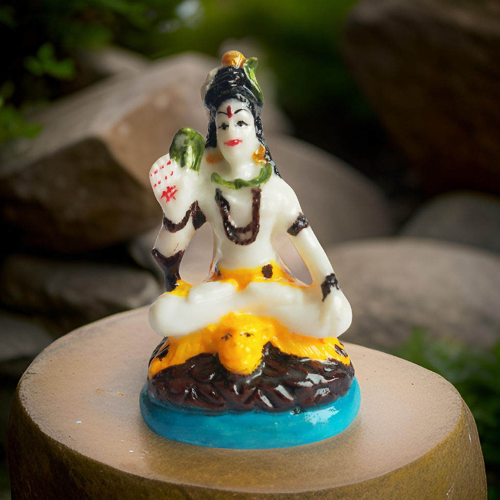 Thumbnail: Salvus APP SOLUTIONS Marble Dust Lord Shiva/Shankar Ji for Pooja, Temple (Multi)