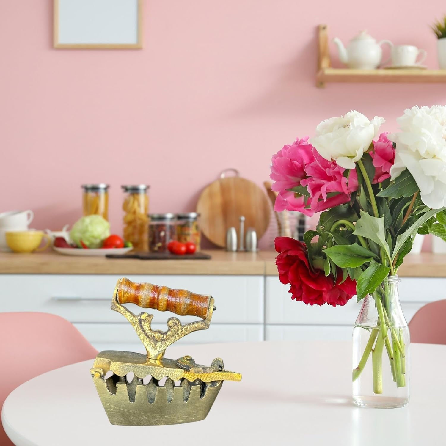 Salvus App SOLUTIONS Antique Brass Miniature Press for Kid's (2.5x2.5 Inch)