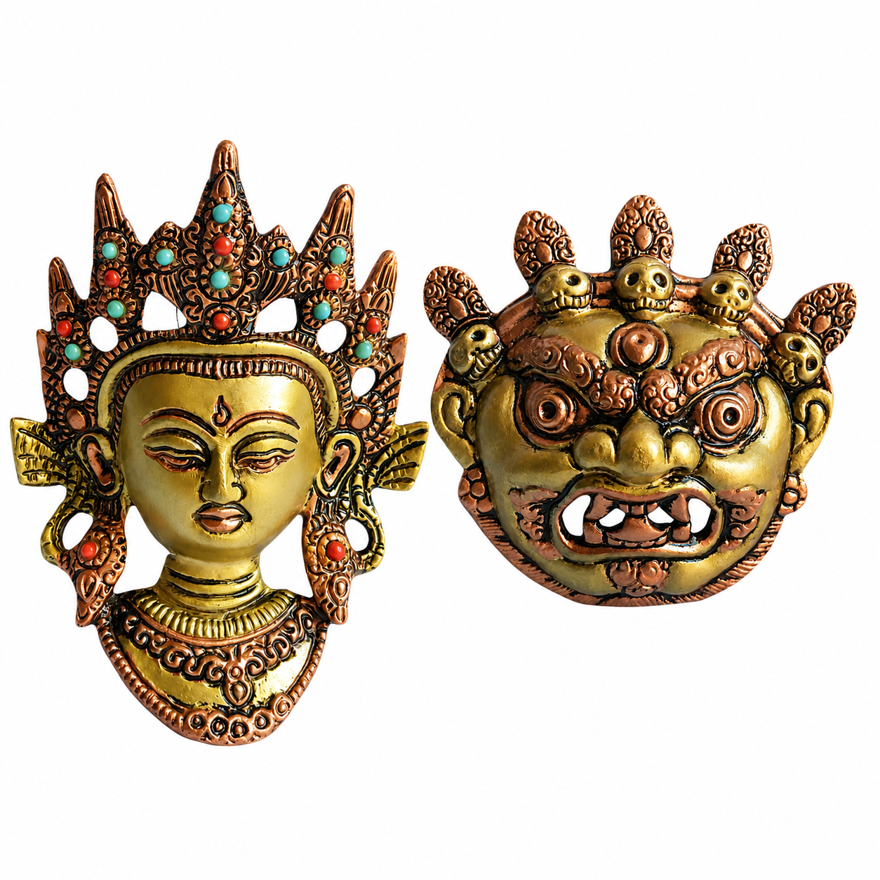 Panch Khopadi Bhoot & Taara Small Set of 2(Gold)