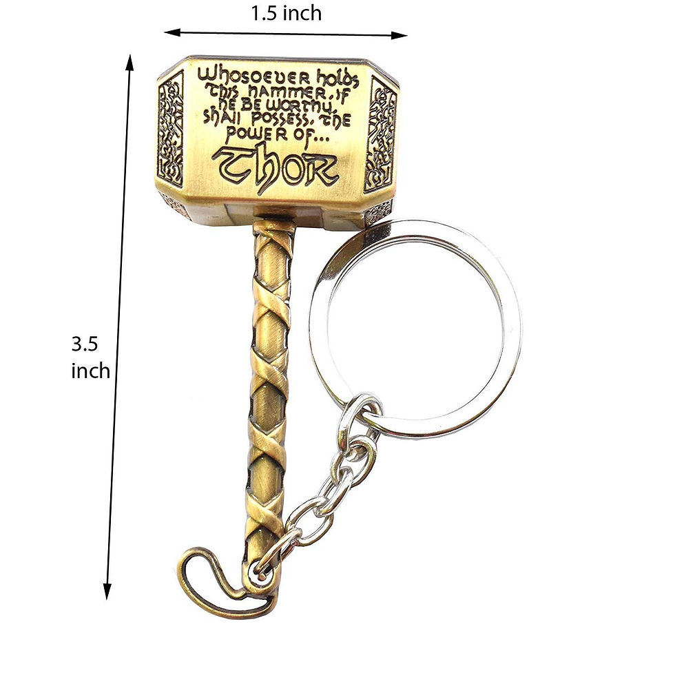 Thumbnail: Salvus App SOLUTIONS The Marvel Avenger Thor's Metal Hammer Keyring/Keychain