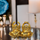 Thumbnail: Salvus APP SOLUTIONS Metal Golden 2 Laughing Buddha Statue/Idol for Home Decor