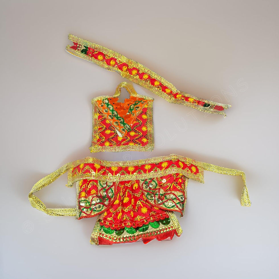Thumbnail: SALVUS APP SOLUTIONS Multi Hanuman Chola, Hanuman Vastra, Hanuman Dress (4 INCH)
