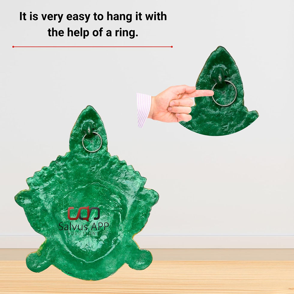 Thumbnail: Salvus APP SOLUTIONS Sacred Metal Durga Face Wall Hanging for Divine Protection