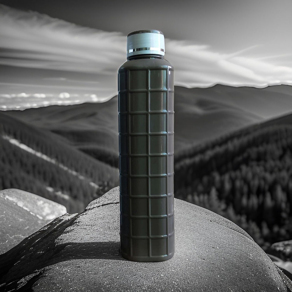 Thumbnail: Salvus App Solutions Plastic Brown Color Water Bottle, 1 PC (11x2.5 INCH)