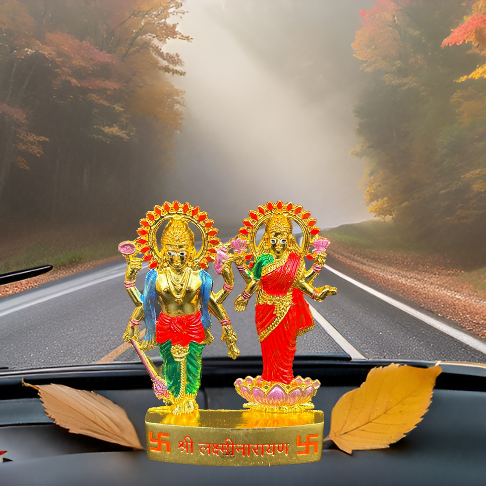 Thumbnail: Salvus APP SOLUTIONS Multicolor Metal Laxmi Narayan Idol