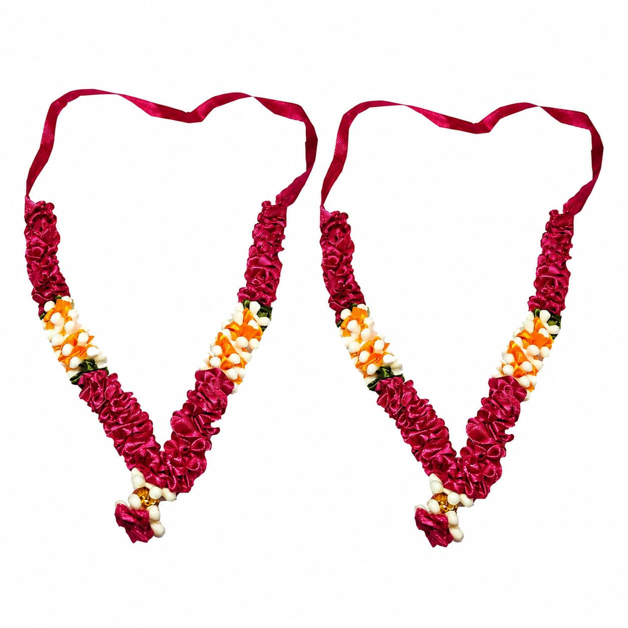 Artificial Pink Jasminum Garland, Set of 2 (6 Inch)