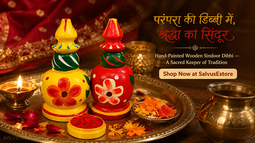Wooden Sindoor Dibbi Online: The Hand-Painted Folk Art Box That Belongs in Every Indian Woman's Pooja Space