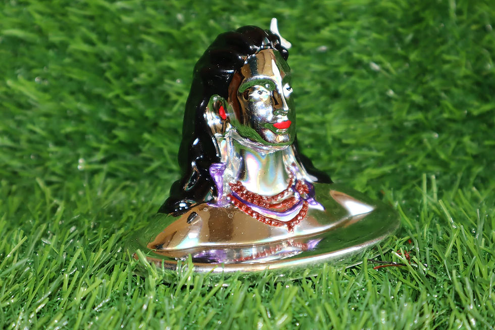 Thumbnail: Salvus APP SOLUTIONS Adiyogi Lord Shiva Idol Statue for Car Dashboard & Puja