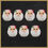 Thumbnail: Salvus APP SOLUTIONS Santa Claus Plastic Face Mask, Set of 7 (Multi_6x8 inch)