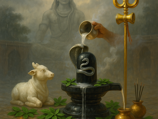 Divine Symbols of Sawan 2025: Trishul, Shivling, Nandi & Mahadev