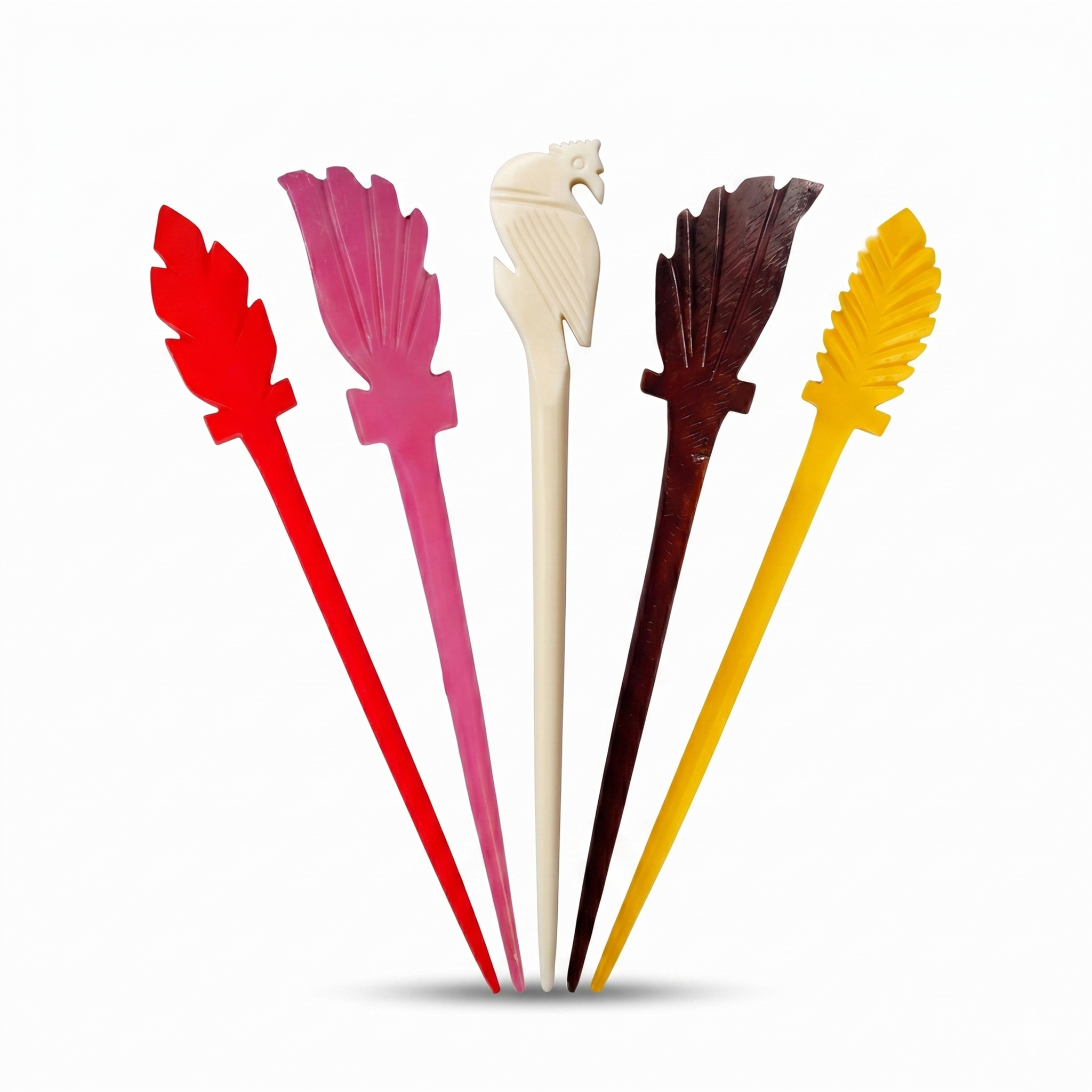 Marble Made Multicolor Hair Stick Set for Women