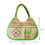Thumbnail: Salvus App SOLUTIONS Stunning Cream and Green Color Border Jute Shoulder Handbag