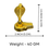 Thumbnail: Salvus App SOLUTIONS Metal Handmade Shivling/Shiva Pindi with Sheshnaag Statue
