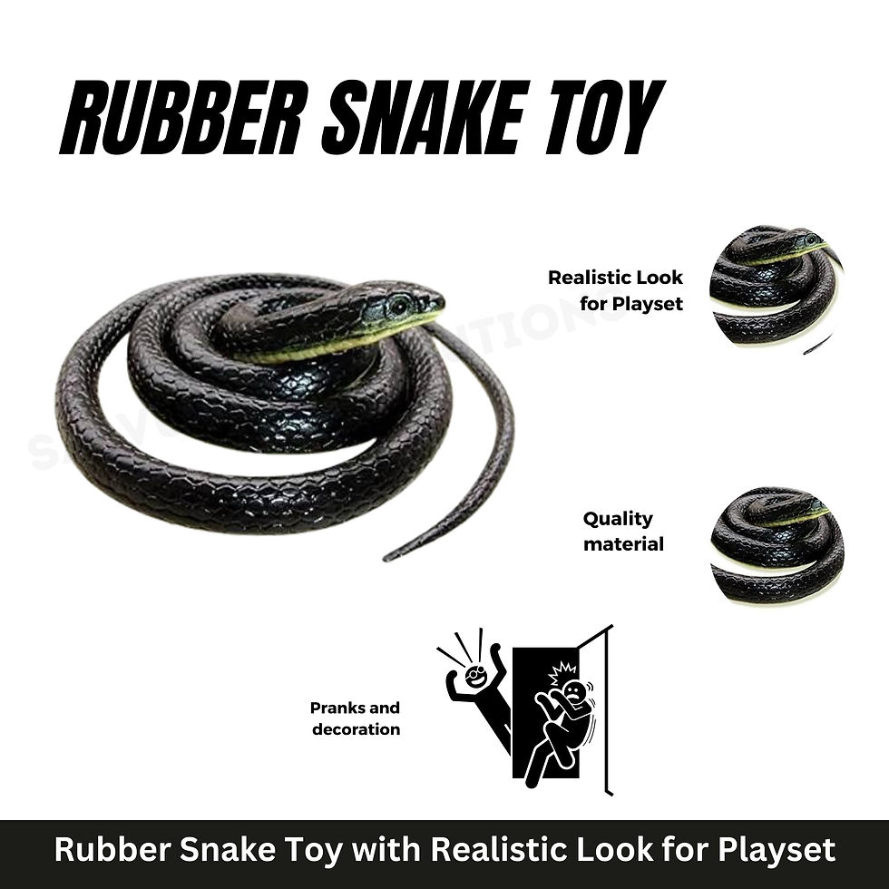 Thumbnail: Salvus APP SOLUTIONS Rubber Snake Toy with Realistic Look (28 Inch_Black)