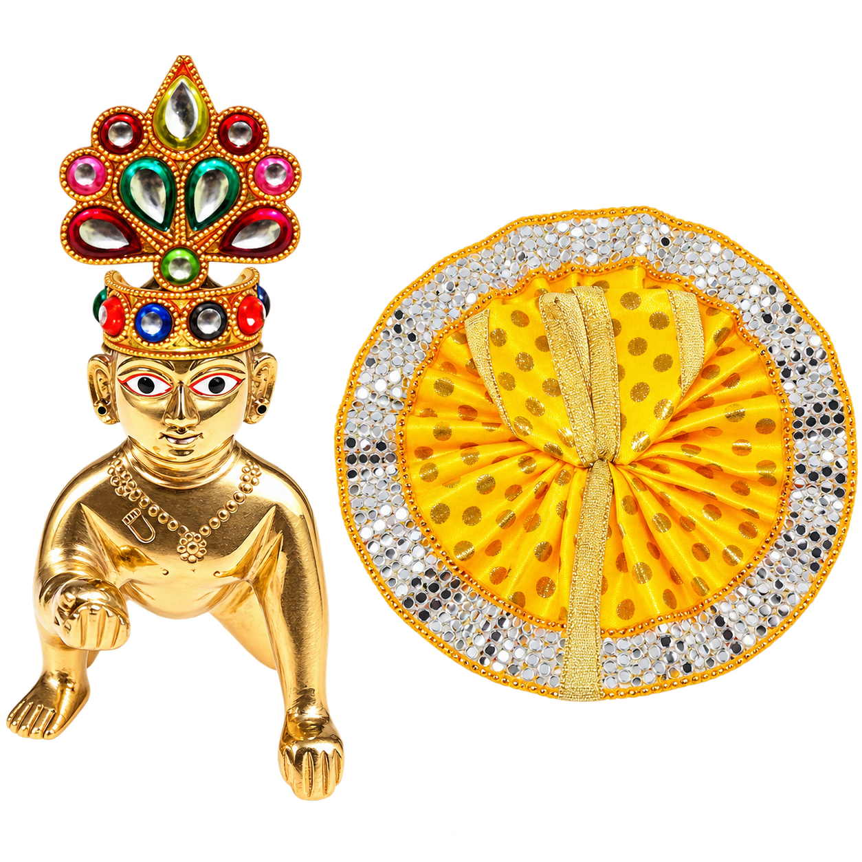 Janamashtami Special Metal Laddu Gopal Miniature