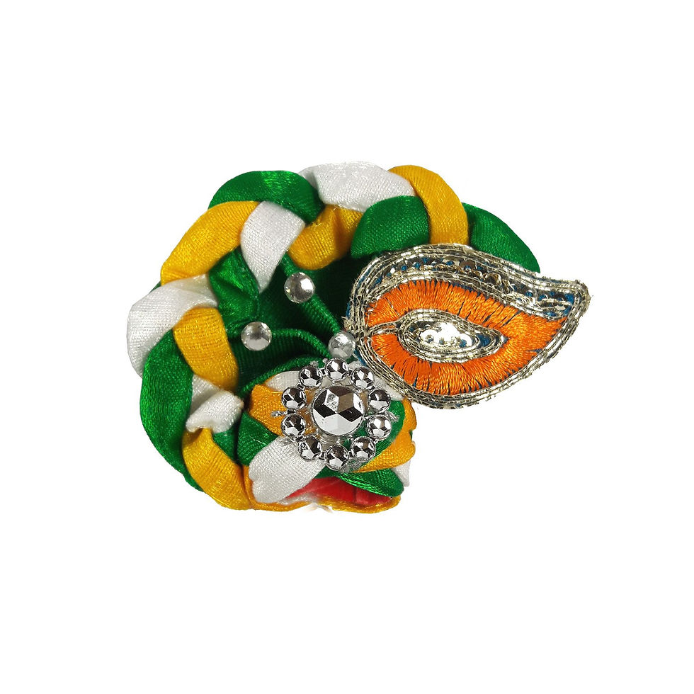 Thumbnail: Beautiful Small Multicolor Pagdi for Laddu Gopal Idol