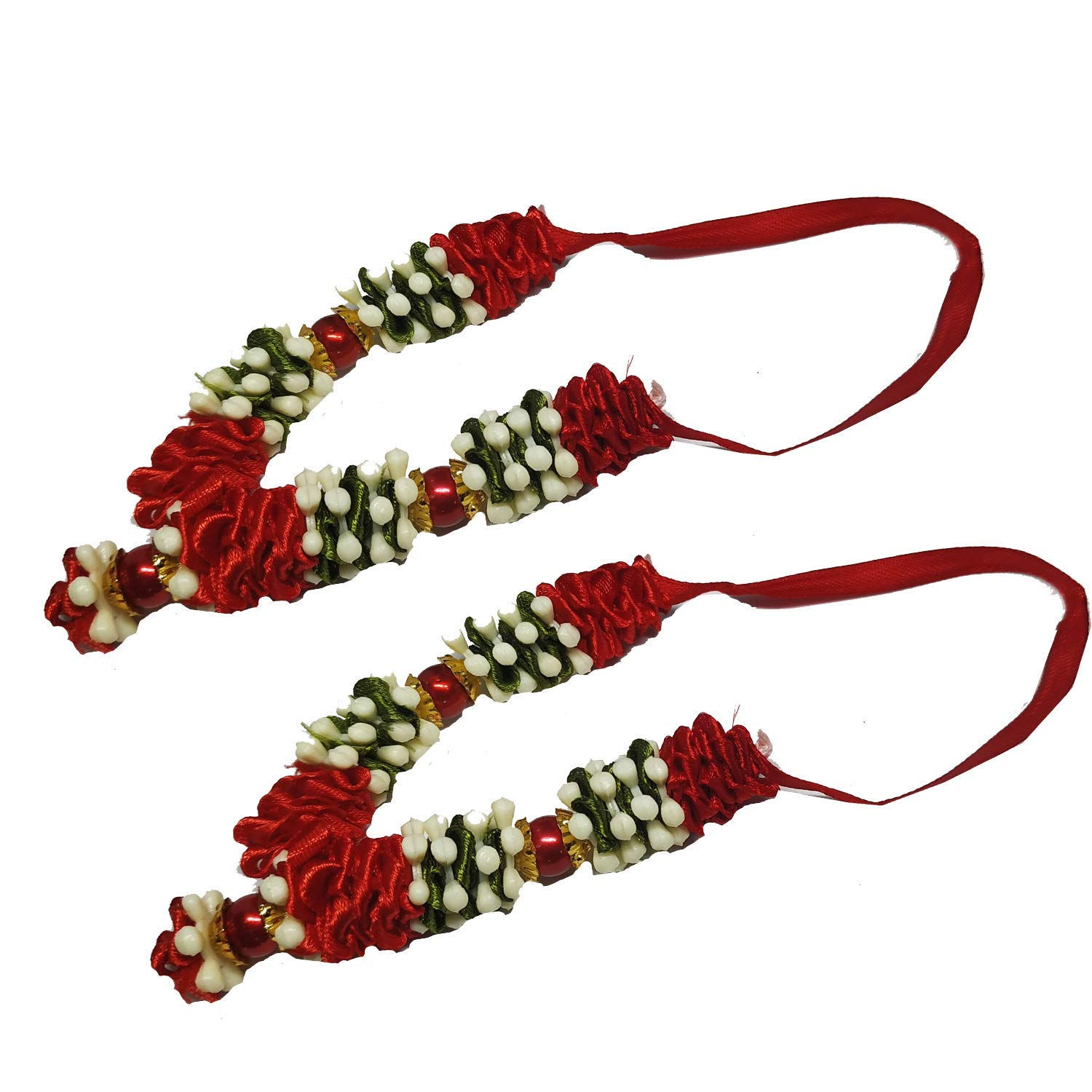 Artificial Red Jasminum Flower Garland (3 Inches)