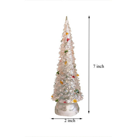 Thumbnail: Salvus APP SOLUTIONS Christmas Tree Showpiece with Lights (Multicolor_2x7 inch)