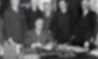 FDR signing gold reserve act 34 with five men standing behind