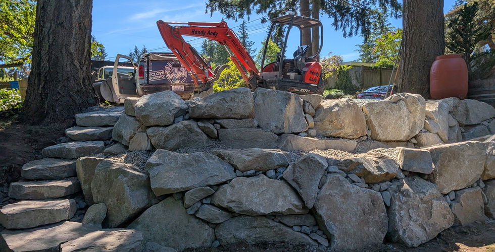 Huckleberry Stone Retaining Wall