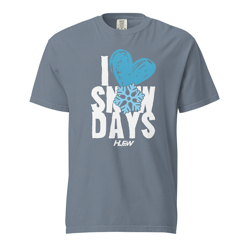 Thumbnail: Unisex I Heart Snow Days T-shirt