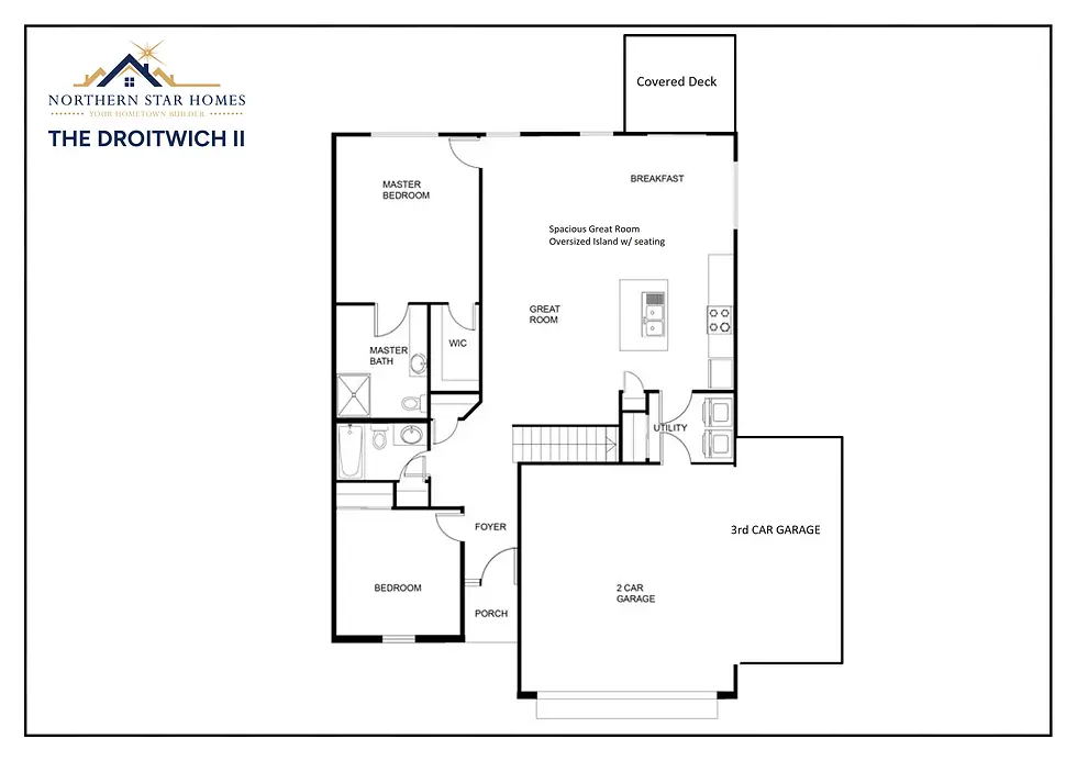 An efficient, easy-to-navigate floor plan designed for simple daily living.