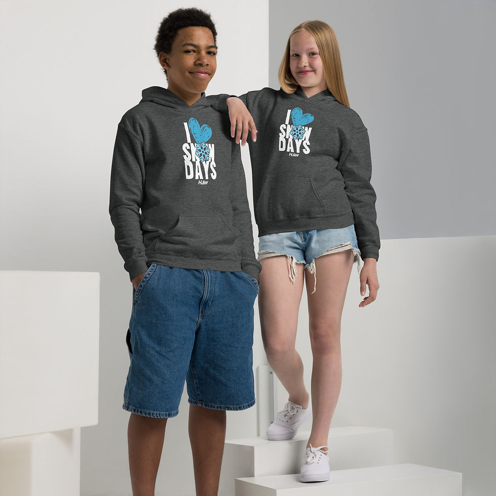 Thumbnail: Youth I Heart Snow Days Hoodie