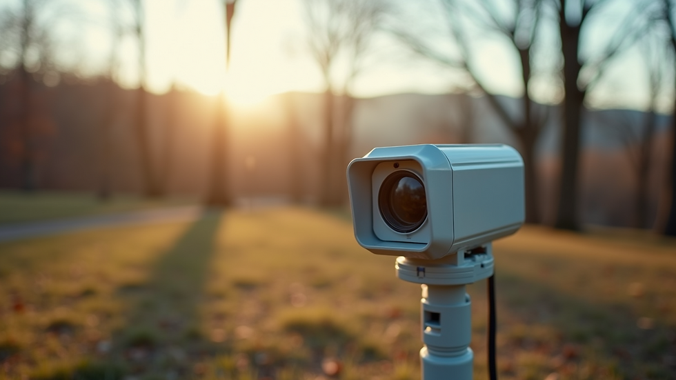 Close-up view of a personal weather station