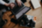 Working on a computer for website design