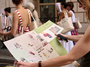 Manolo Blahnik and the map of Milan
