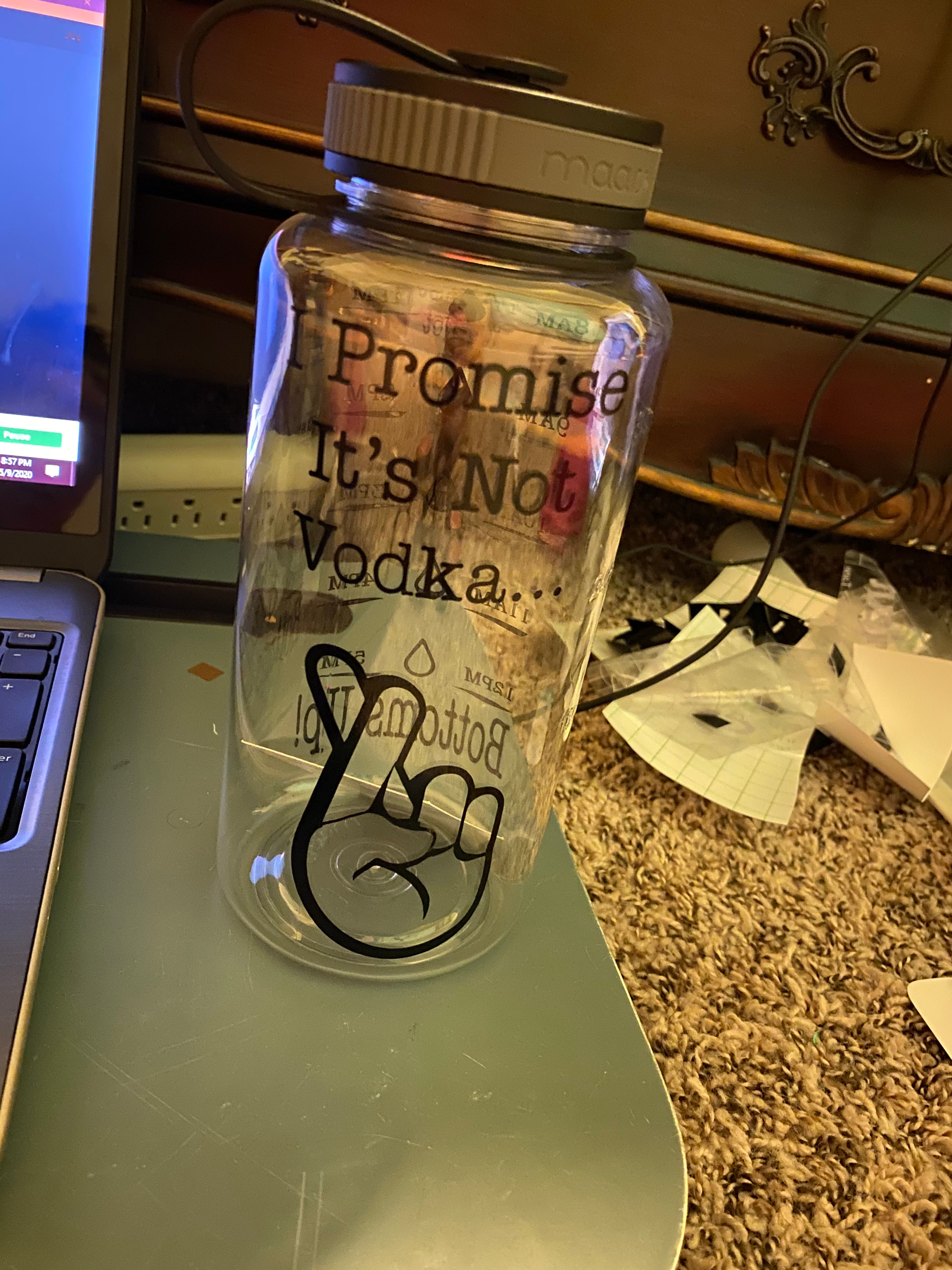 I Promise It's Not Vodka Water Bottle Tracker