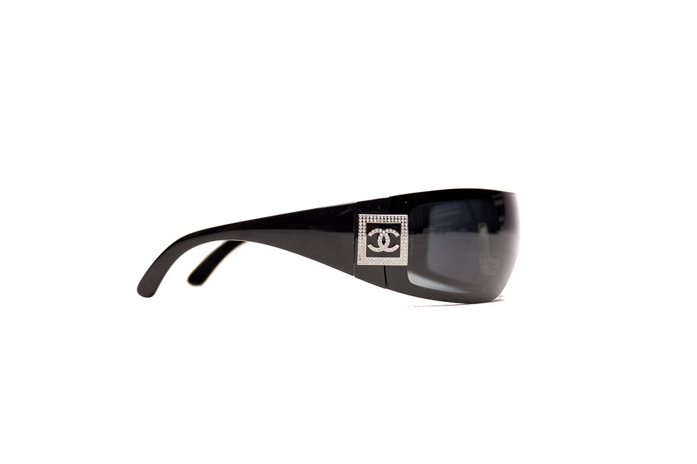 Thumbnail: Chanel Sport Mask Glasses with Rhinestones