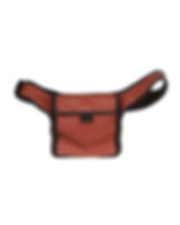 Miu Miu F/W1999 Orange Leather Waist Bag
